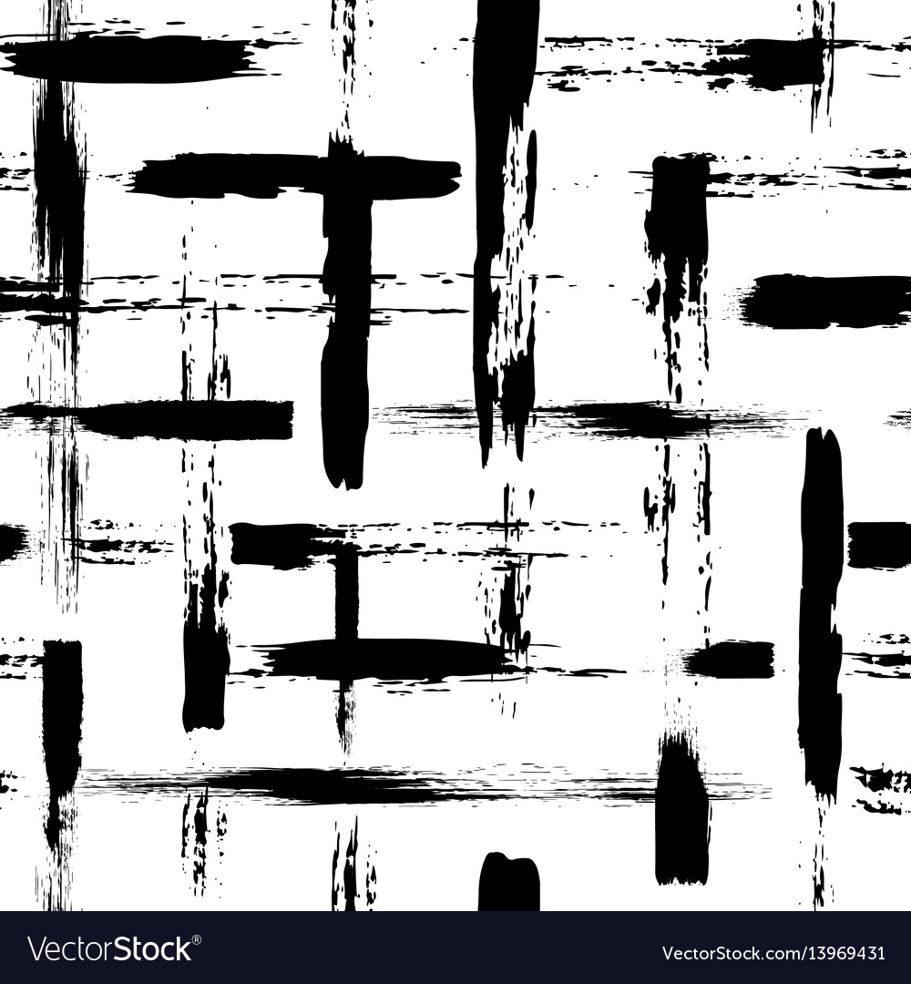 Brushstroke Cross Pattern