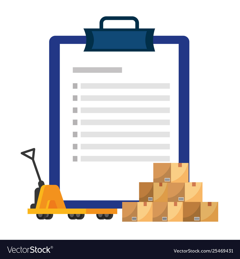 Checklist over pushcart