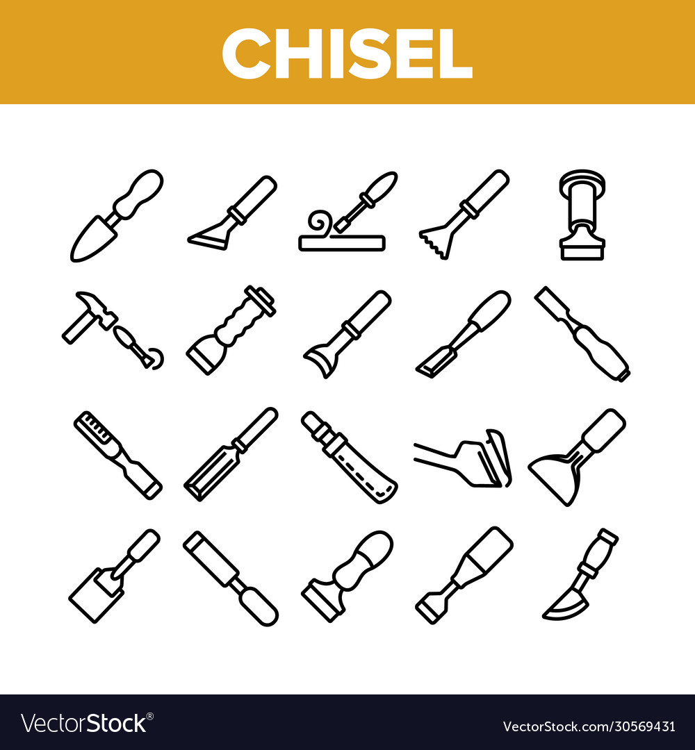 Chisel & Carpenter Tool Icons