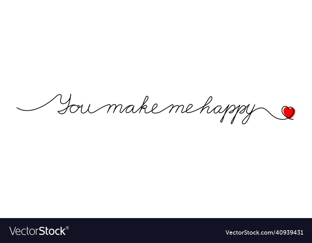 Kontinuierliche ein Zeile Skript Cursive Text Sie machen vector image Kontinuierliche ein Zeile Skript Cursive Text Sie machen