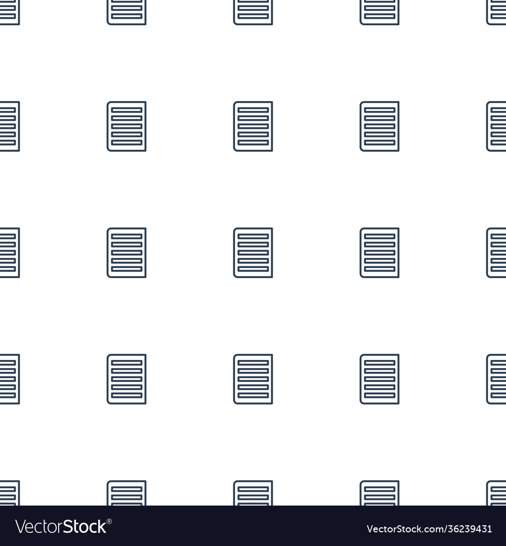 Document icon pattern seamless white background