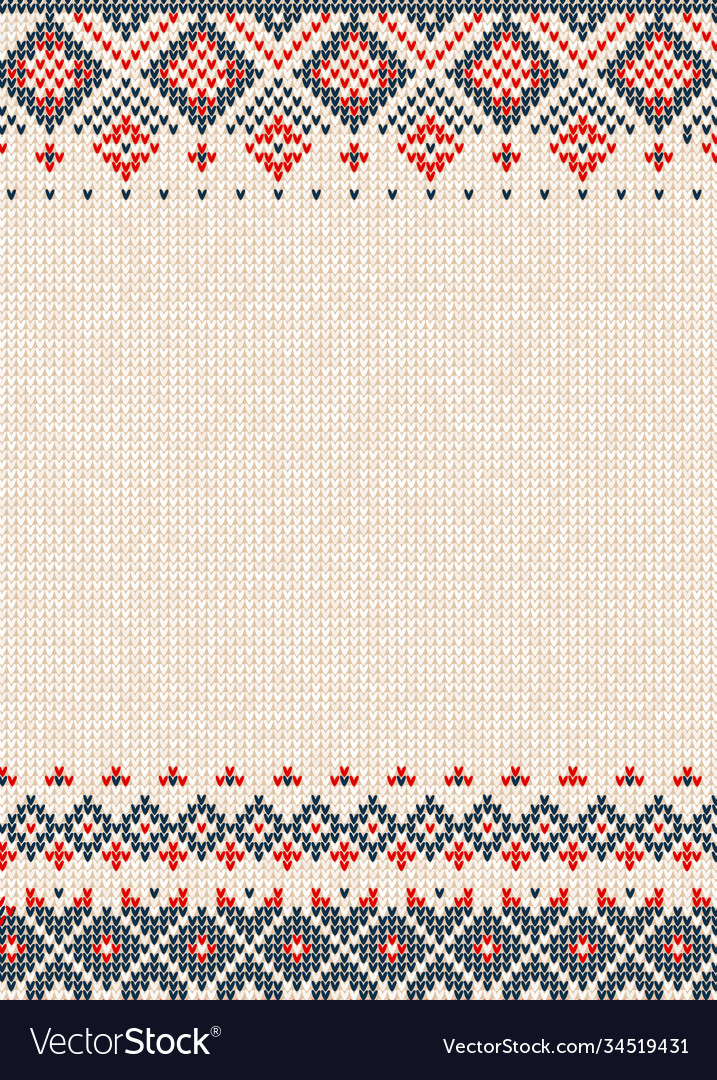 Handmade knitted abstract background pattern vector image Handmade knitted abstract background pattern