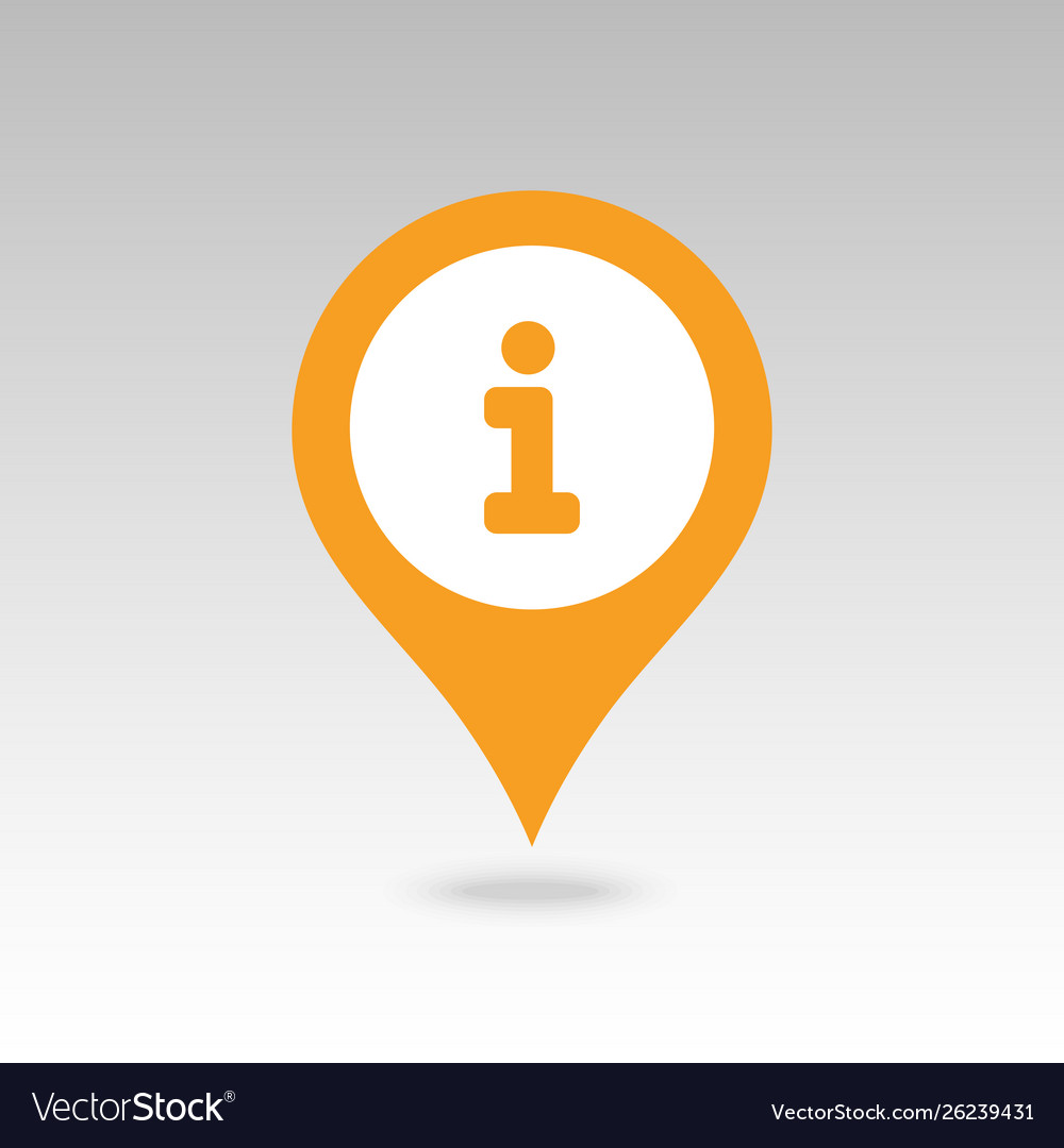 Information pin map icon pointer markers