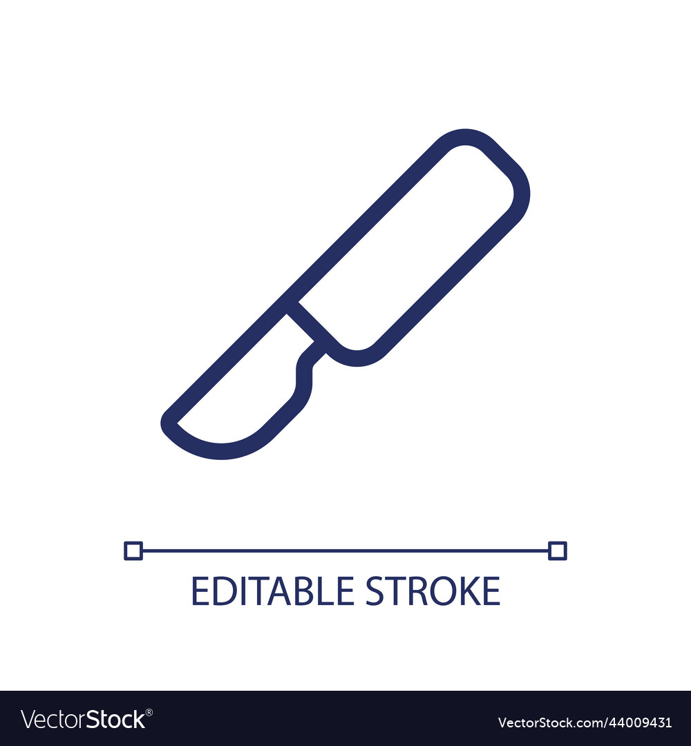 Scalpel pixel perfect linear ui icon vector image Scalpel pixel perfect linear ui icon
