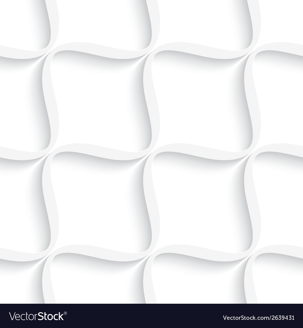 White diagonal wavy net seamless pattern