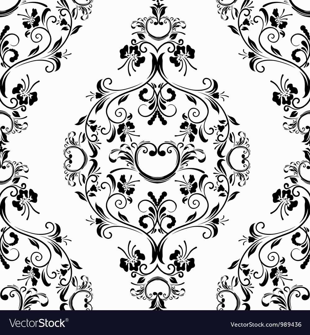 Damask seamless pattern