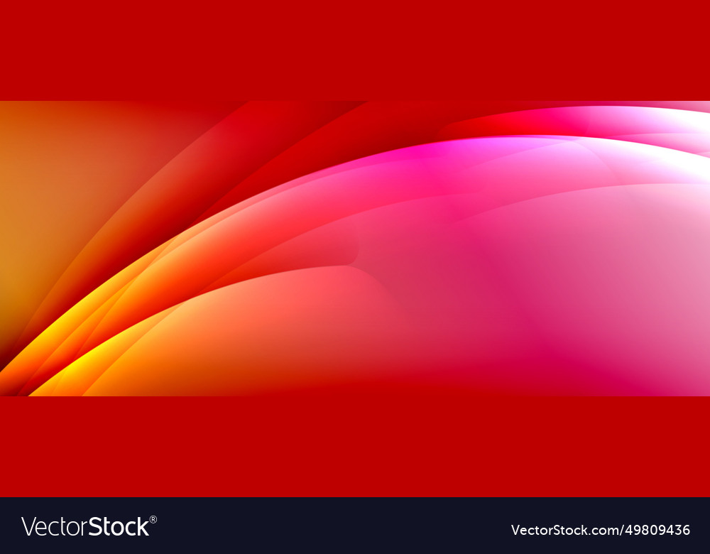 Dynamic flowing waves on gradient color background