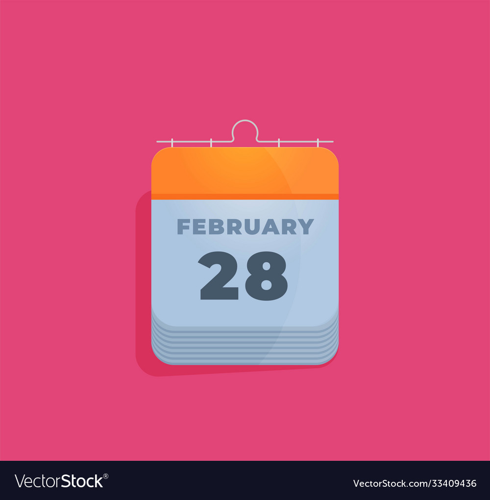 Flat calendar icon date and time background