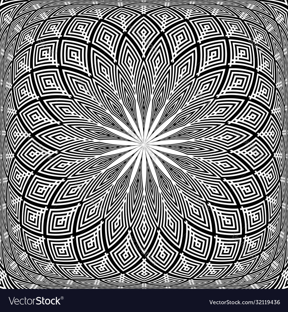 Op Art Circular Pattern
