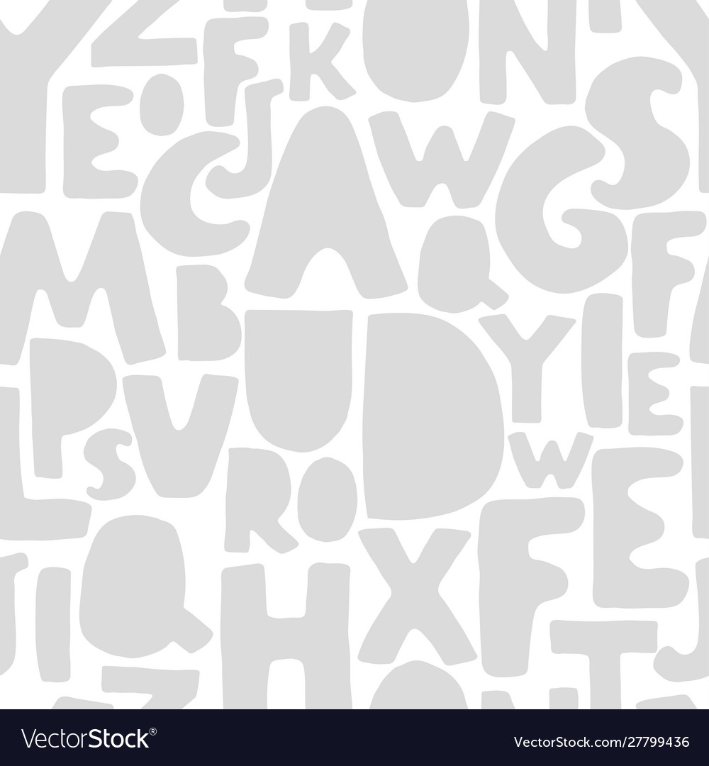 Seamless background with colorful letters vector image Seamless background with colorful letters