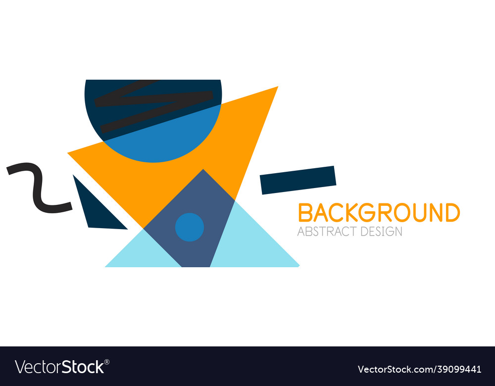 Abstract background blocks lines triangles vector image Abstract background blocks lines triangles