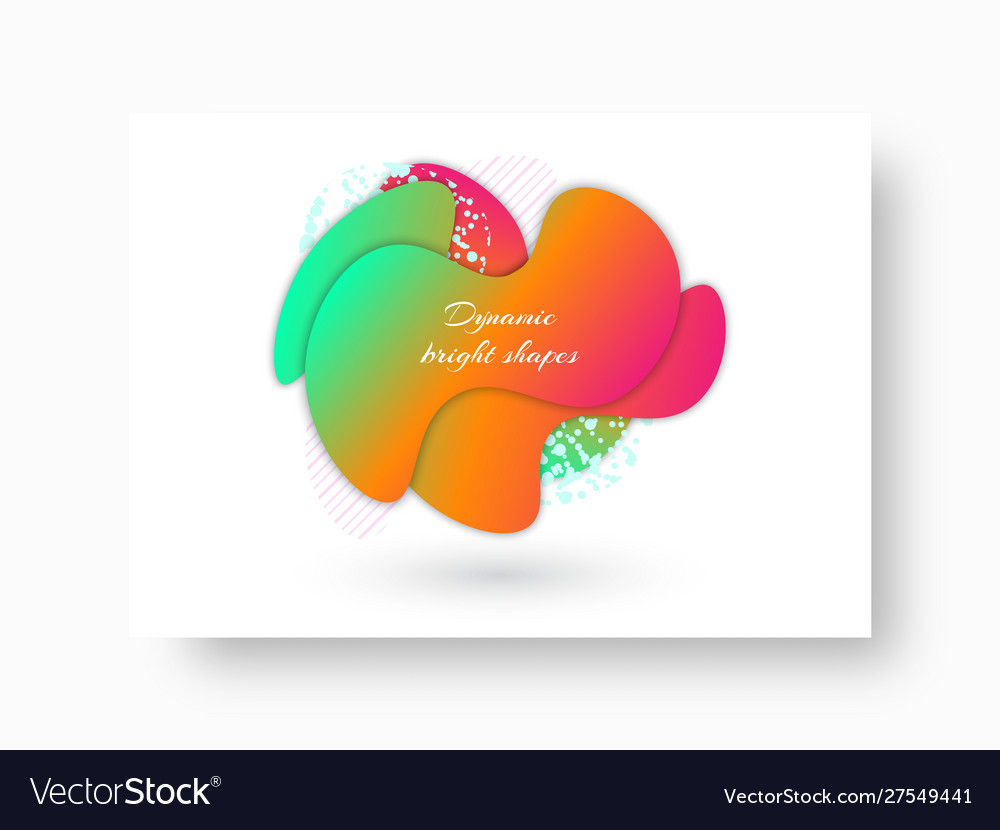 Abstract shapes on rectangular background vector image Abstract shapes on rectangular background