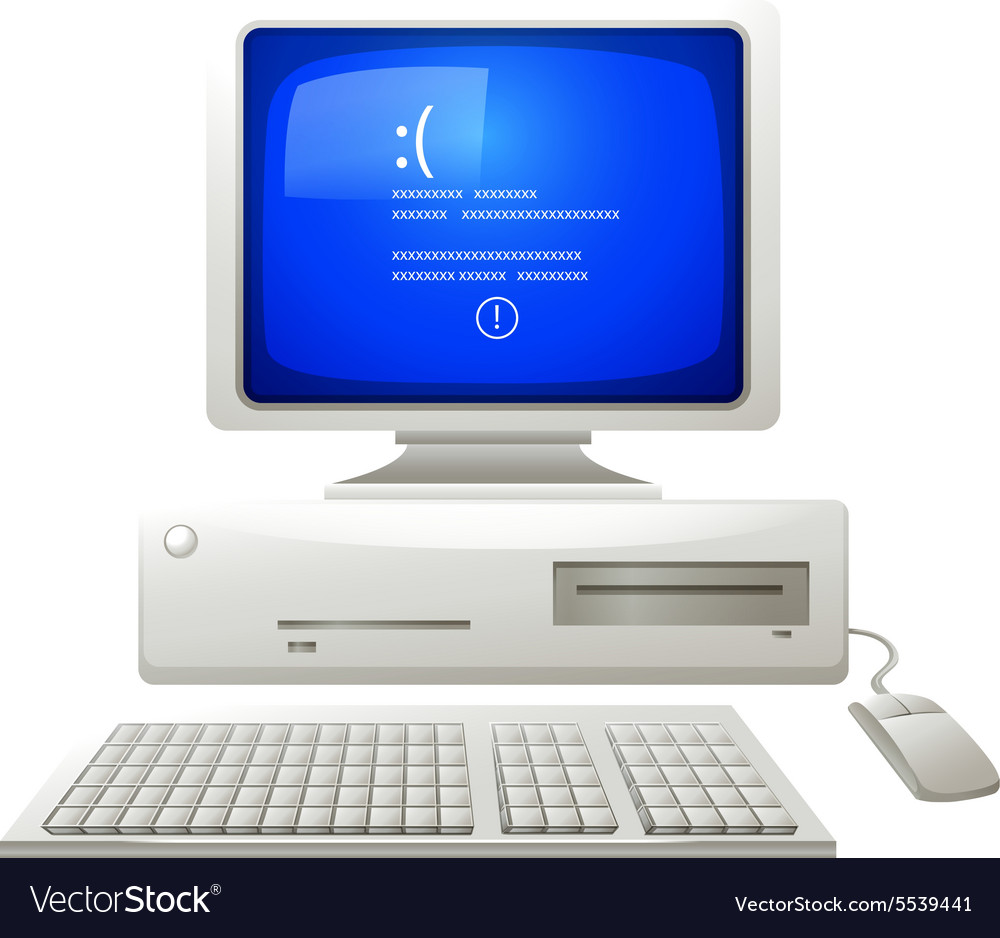 Broken Computer Screen