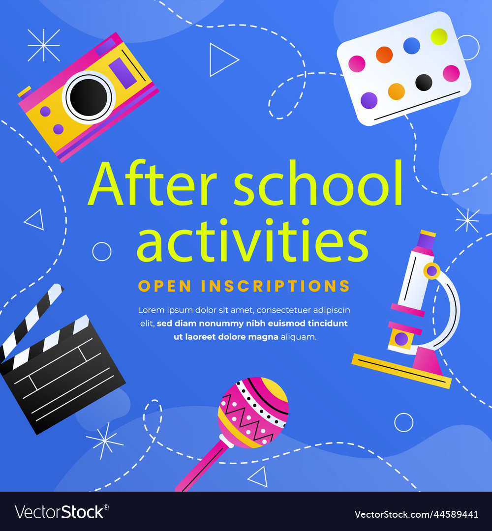 Gradient after school activities children posts