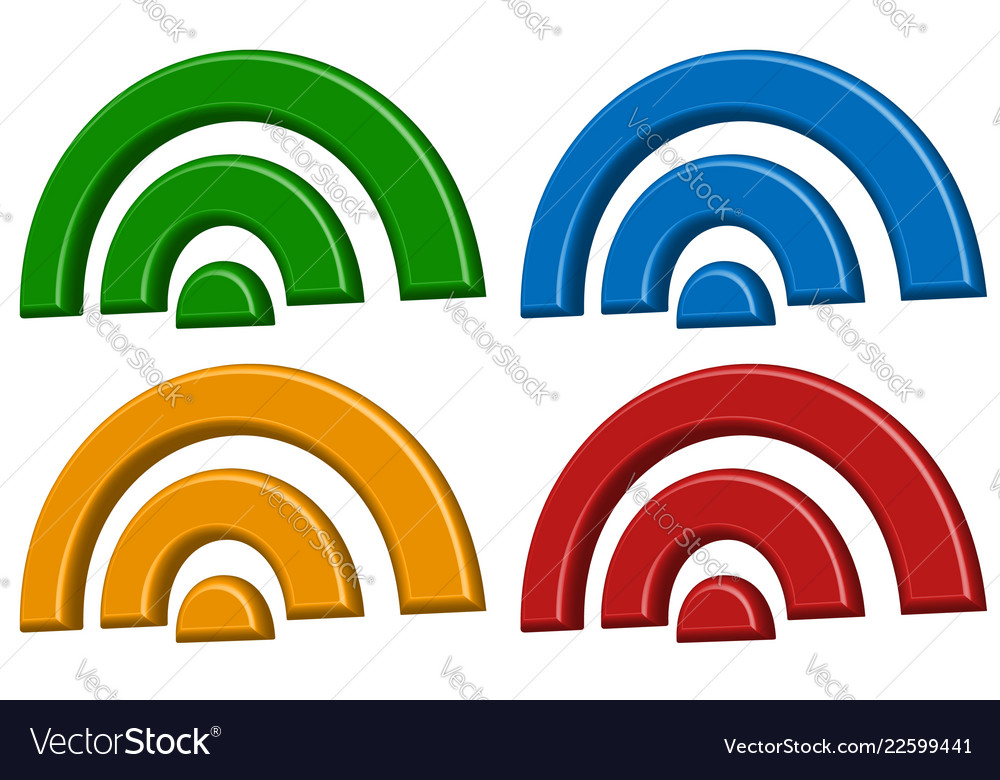 Signal wireless connection wifi internet vector image Signal wireless connection wifi internet
