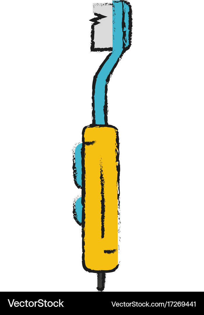 Toothbrush and toothpaste Royalty Free Vector Image
