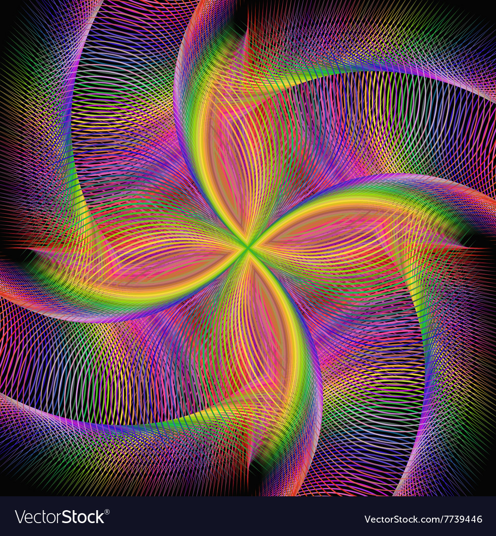 Abstract rotating colorful fractal background