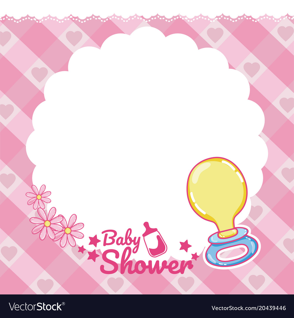 Baby shower card Royalty Free Vector Image - VectorStock