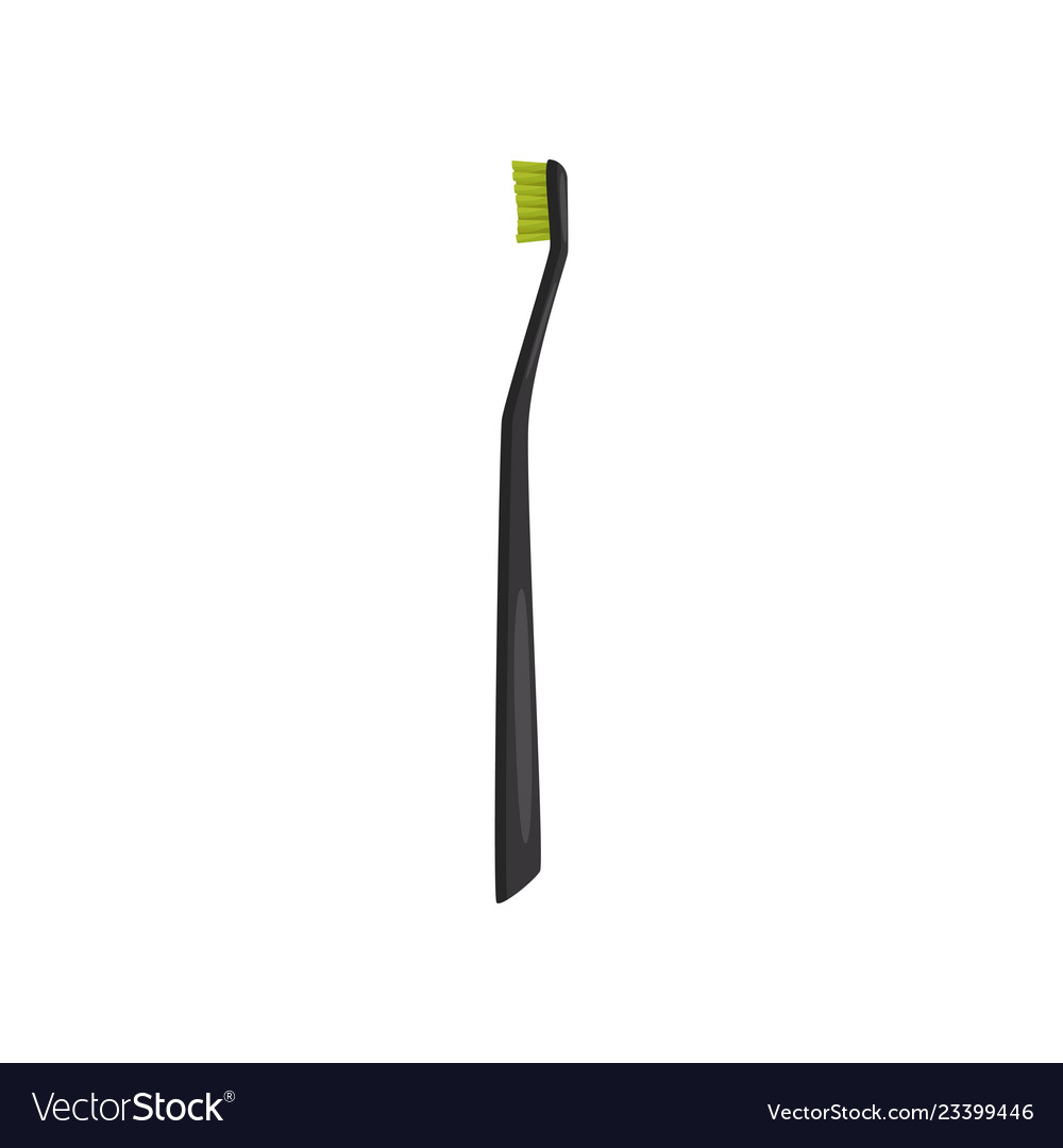 toothbrush with black bristles