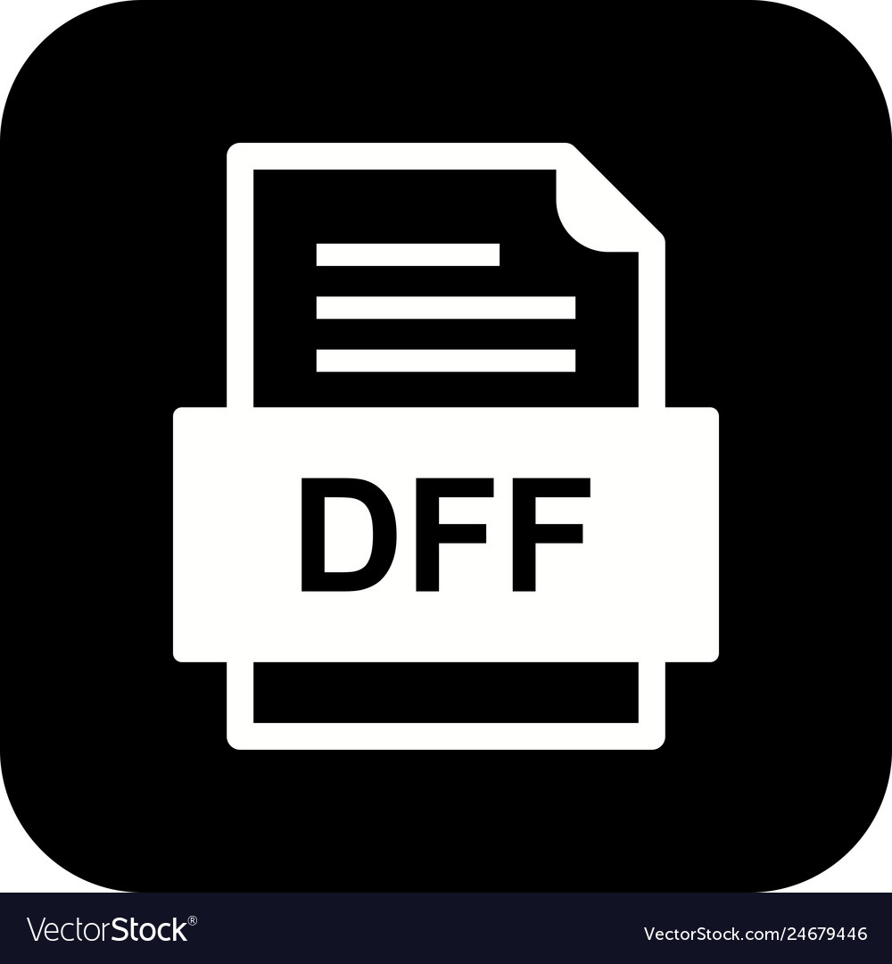 Dff file document icon
