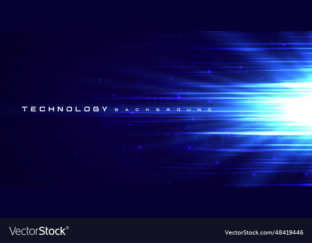 Digital technology internet network speed connect vector image Digital technology internet network speed connect
