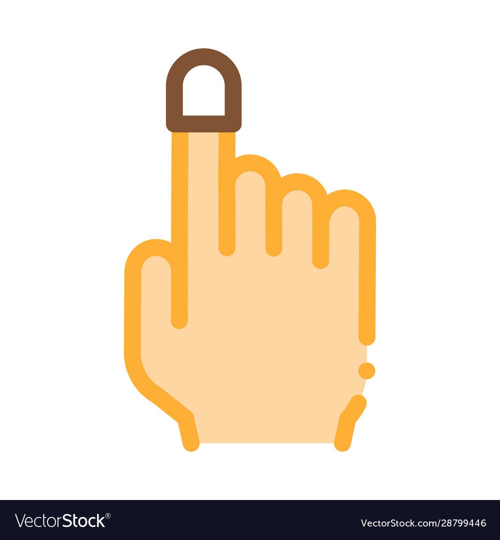 Finger thimble icon outline