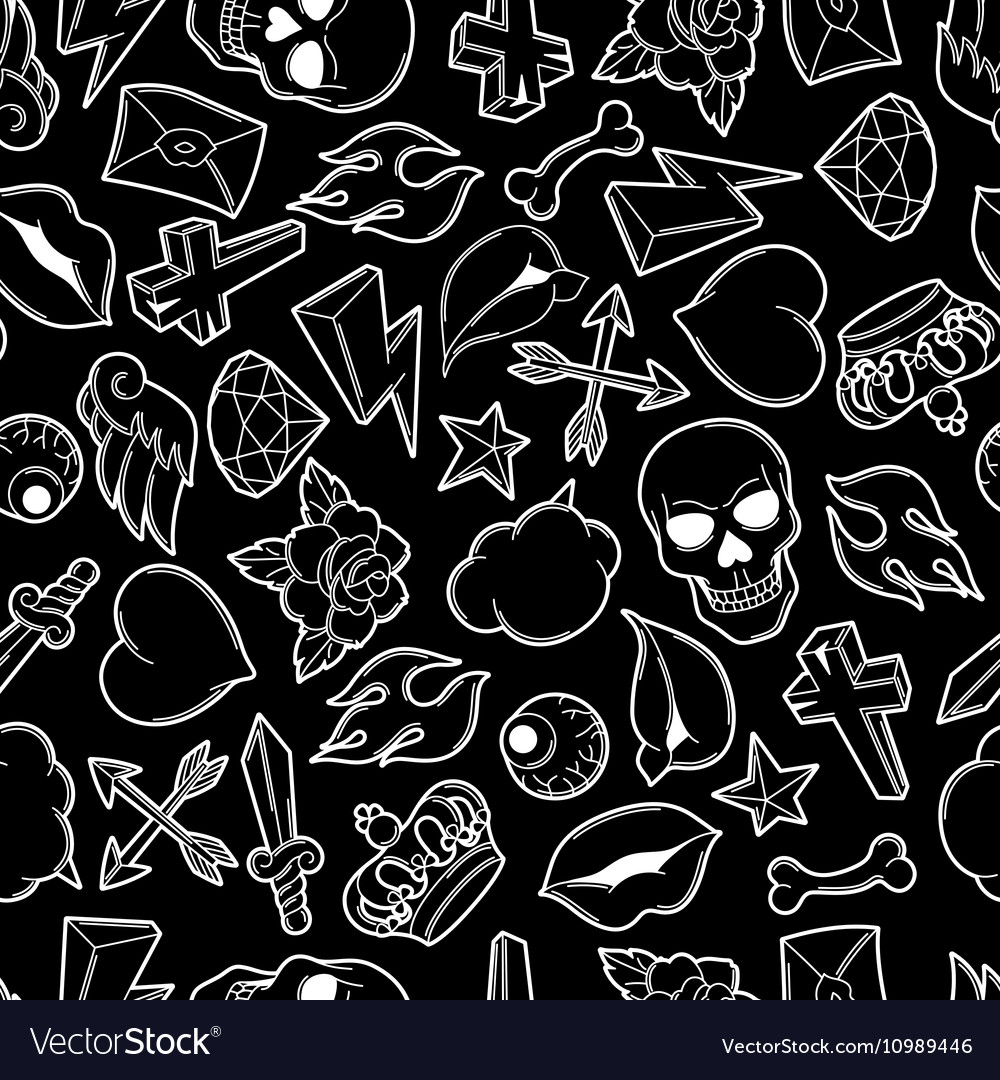 Retro Tattoo Pattern