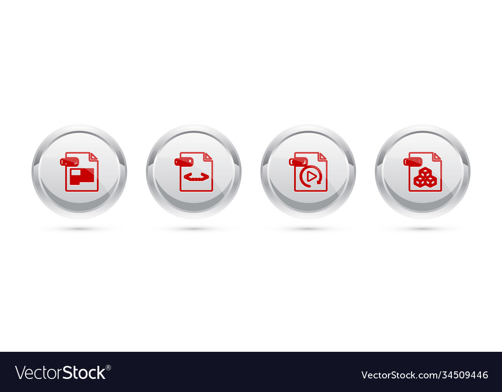 Set line pdf file document xml gif and 3ds Vector Image Set line pdf file document xml gif and 3ds