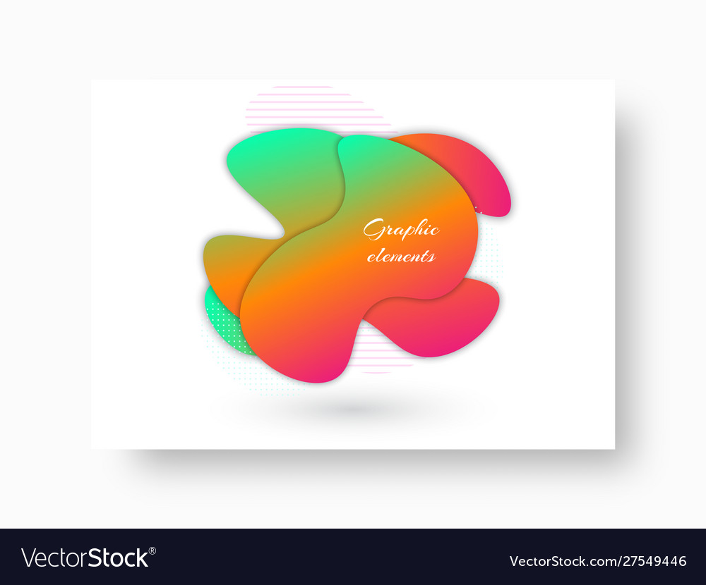 Smooth elements on a rectangular backdrop Vector Image Smooth elements on a rectangular backdrop