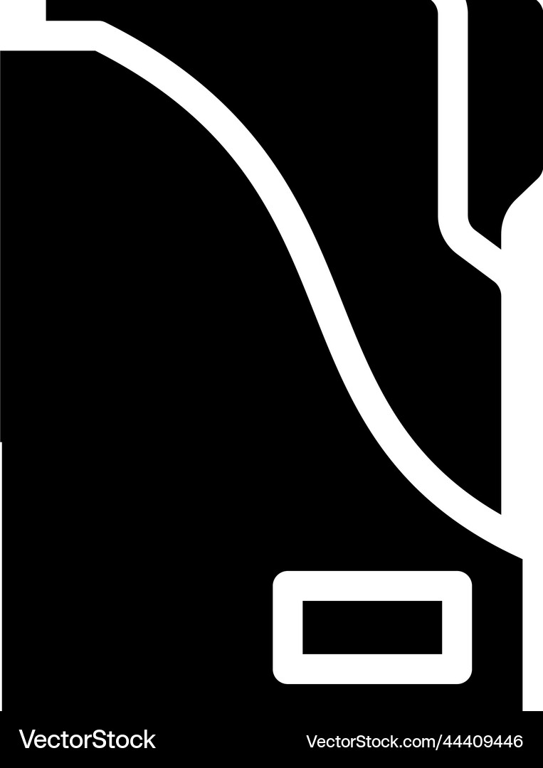 Storage folder glyph icon Royalty Free Vector Image