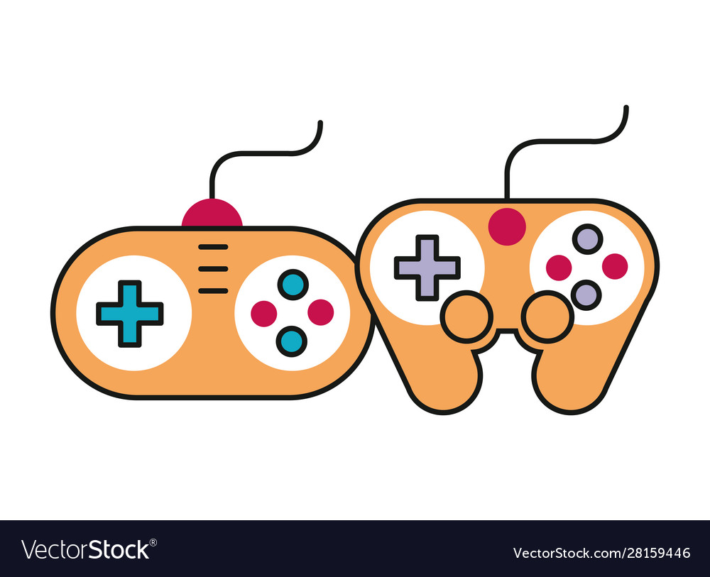 Video game controls handle icons