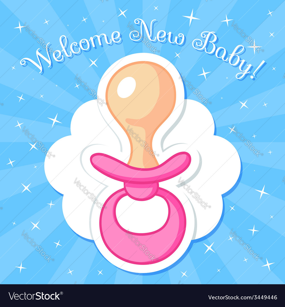 Welcome baby card