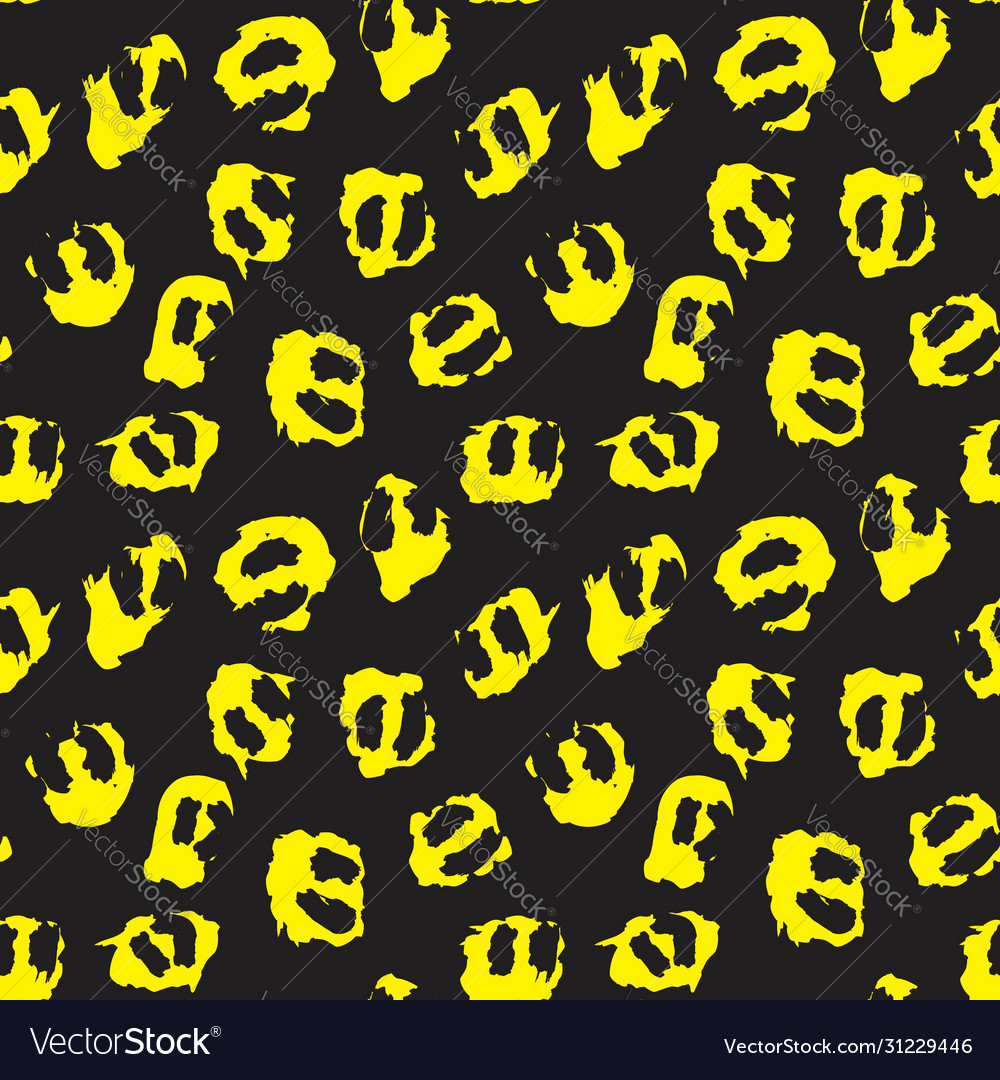 Yellow animal leopard seamless pattern background