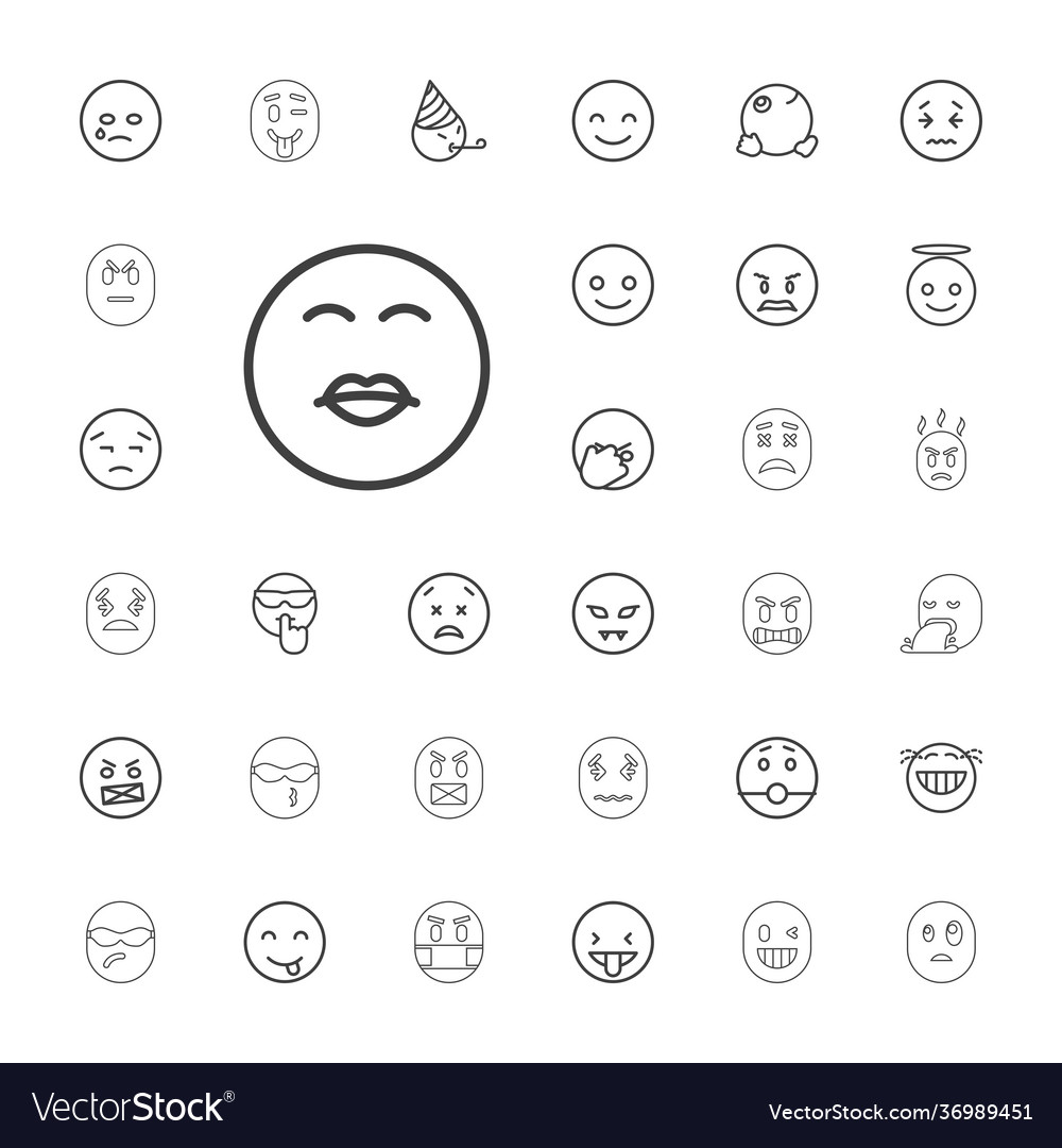 33 emotion icons