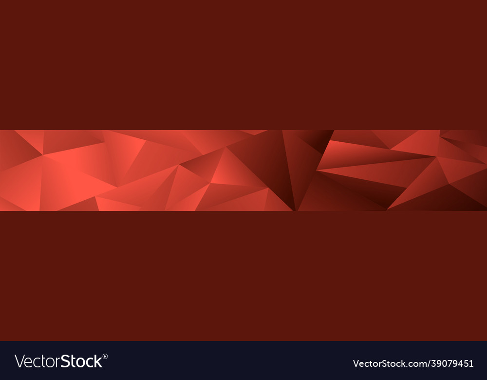 Abstract red gradient triangles of different