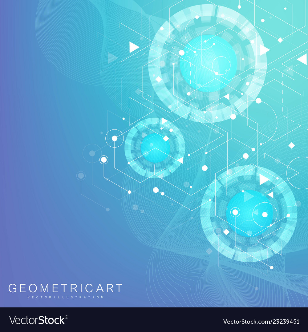 Big data visualization background modern Vector Image Big data visualization background modern