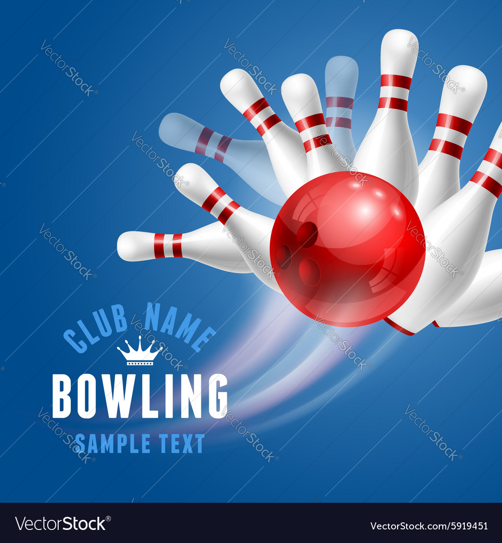 Bowling Royalty Free Vector Image - VectorStock