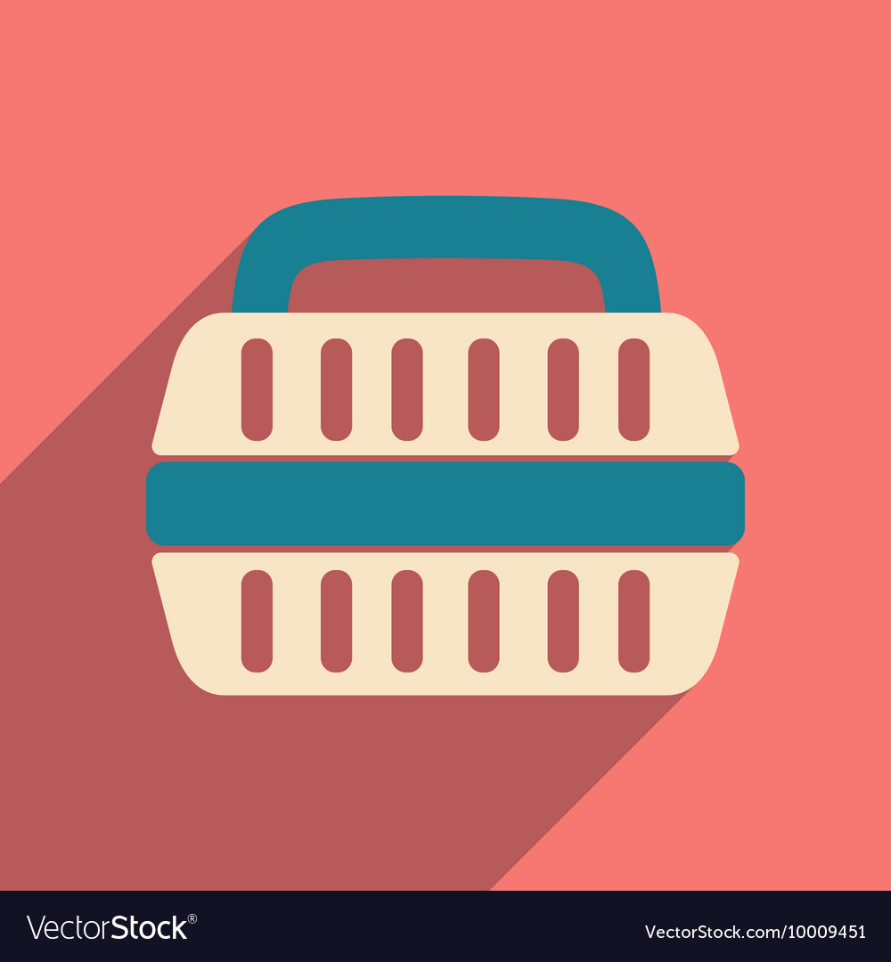 Flat with shadow icon and mobile application