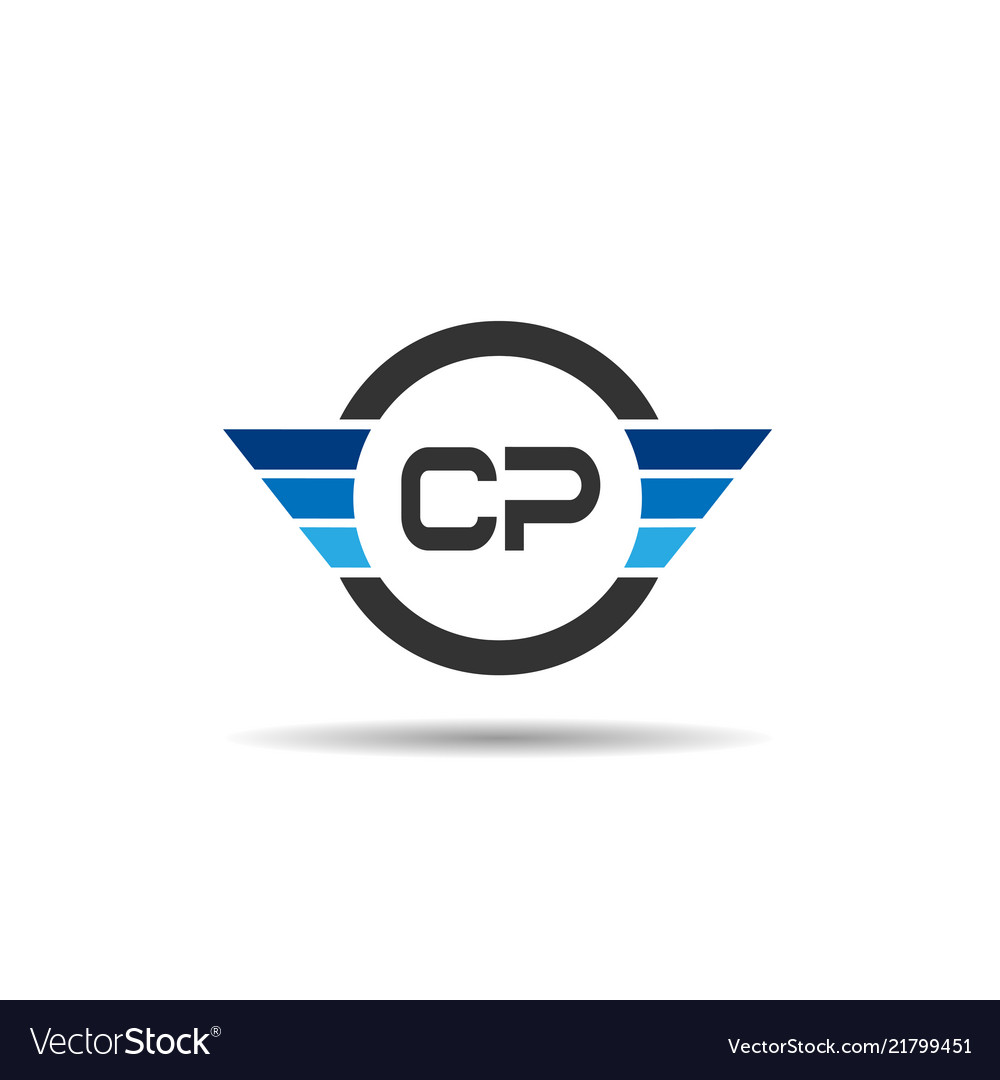 Initial letter cp logo template design