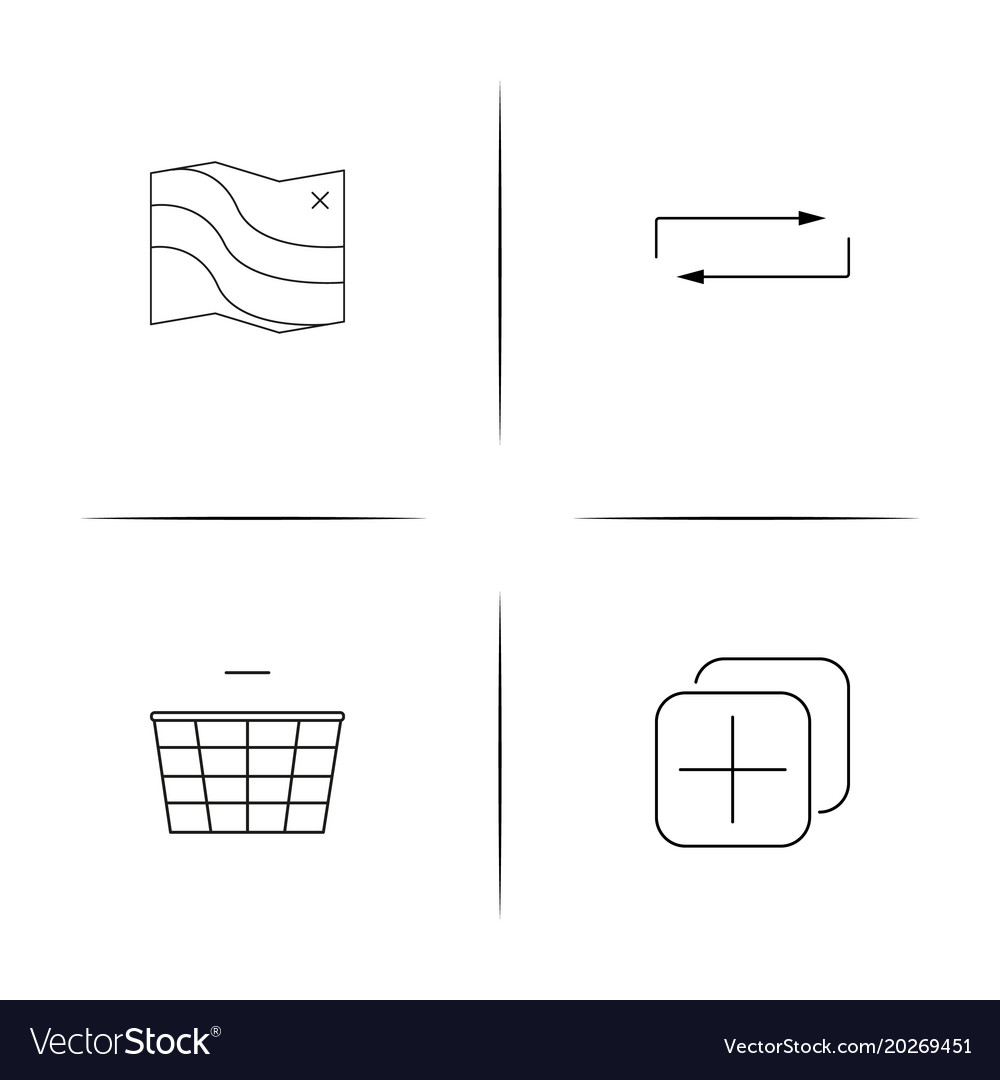 Interface linear simple icon setoutline icons