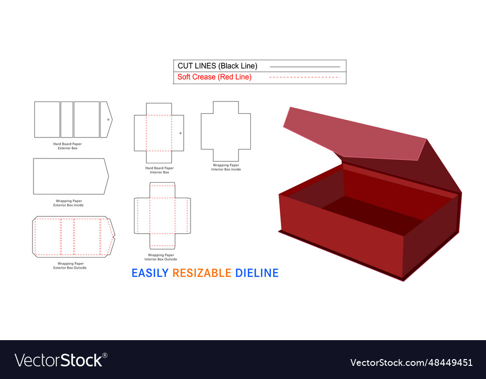 Luxury angle face rigid box magnetic boxes