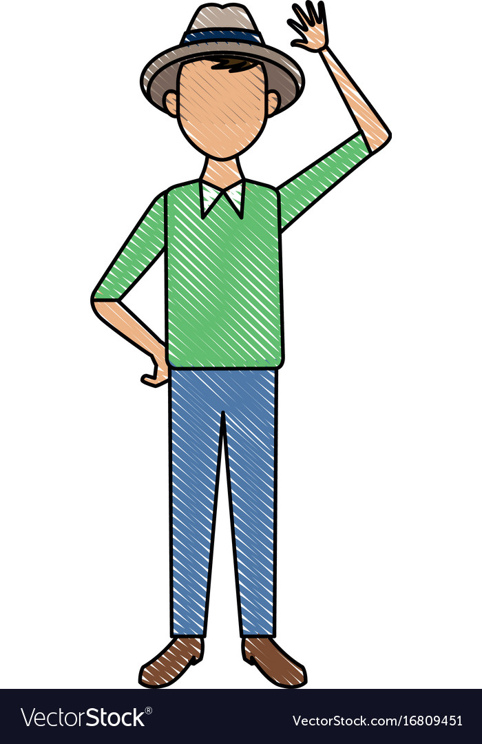 Man with Hand Gesture
