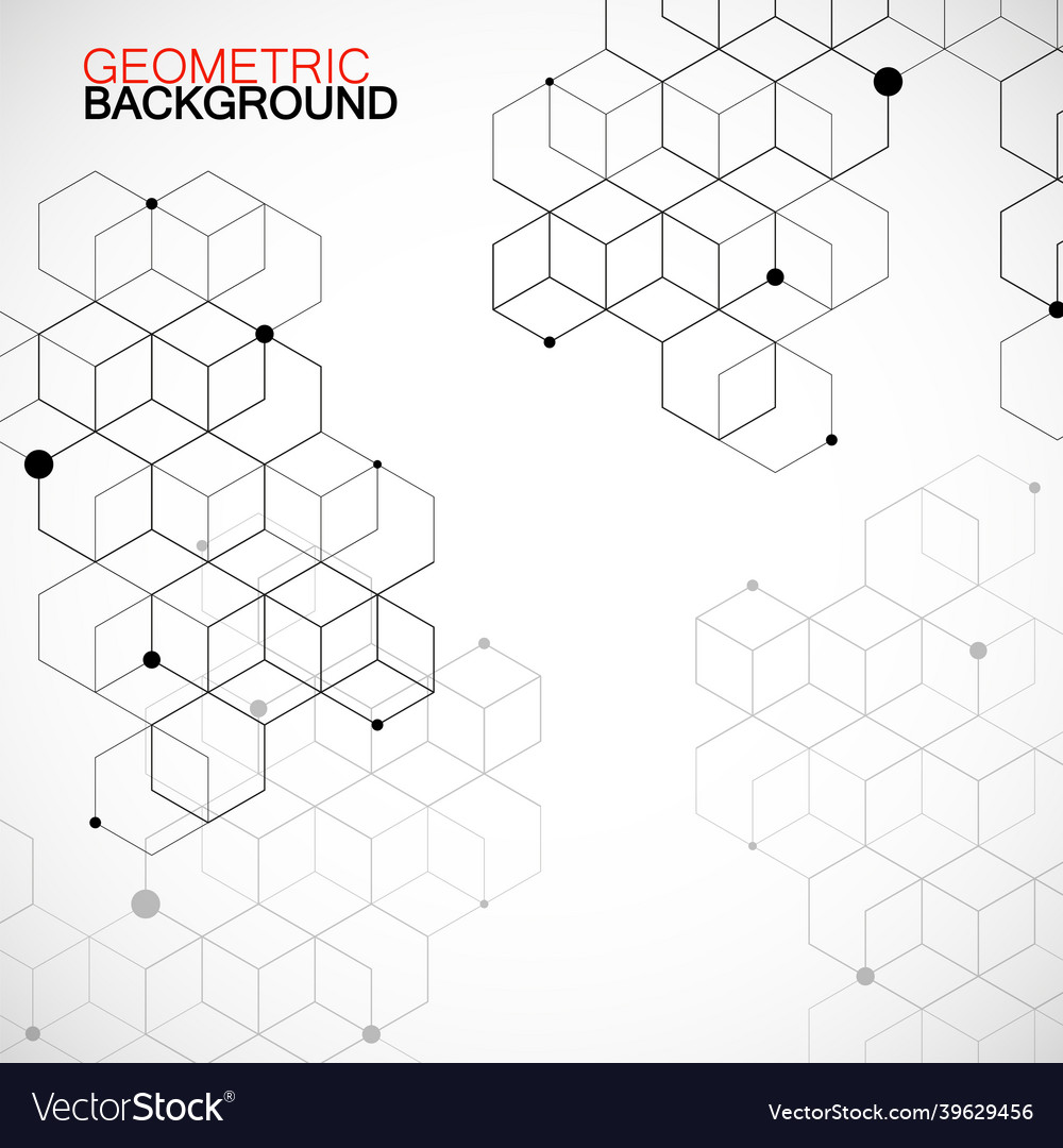 Abstract geometric background with cubes