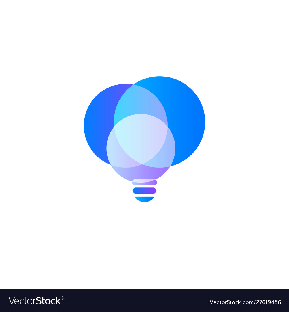 Abstract Lightbulb Circles - Innovation