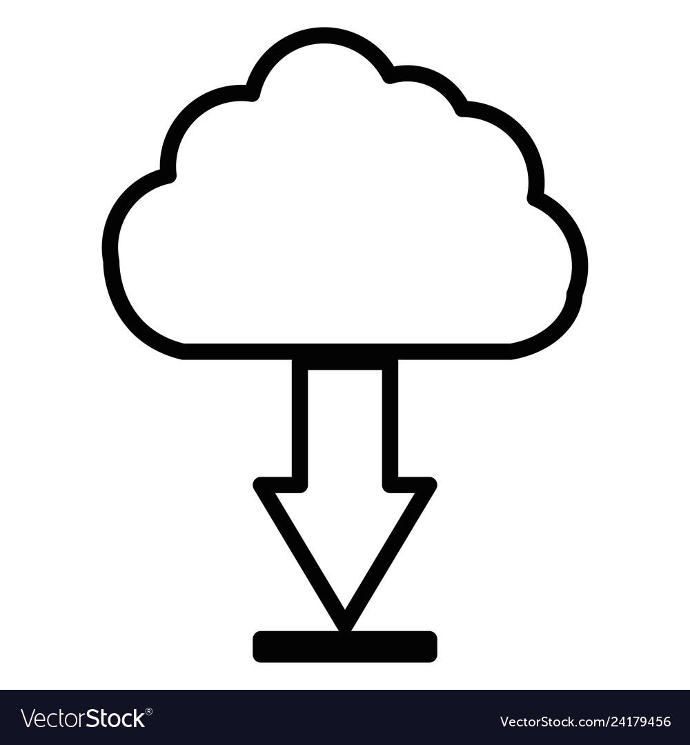 Cloud computing server with arrow download