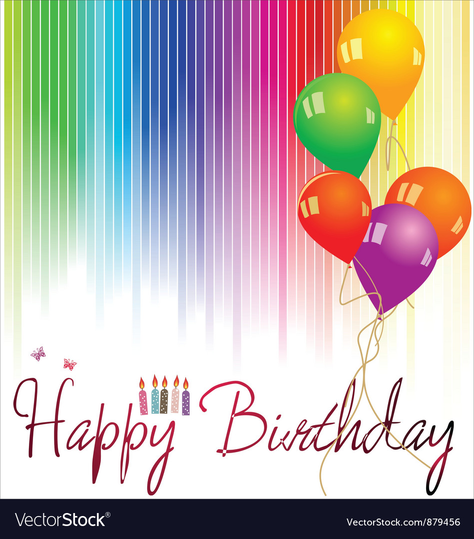 Happy birthday background Royalty Free Vector Image