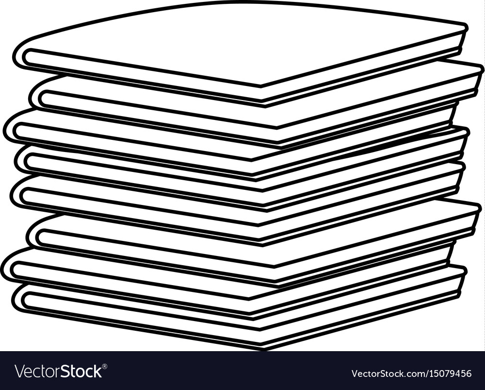 Pile of folded clothes Royalty Free Vector Image