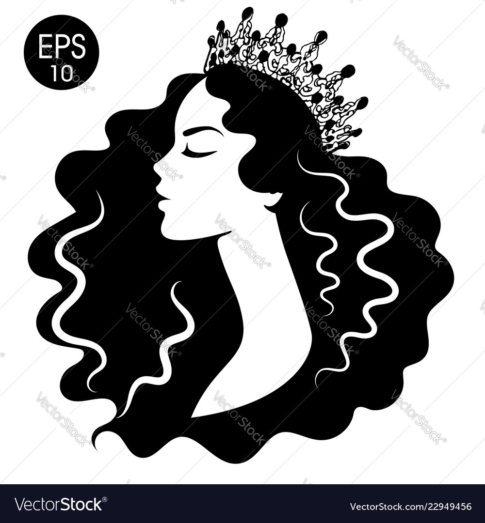 cartoon galery net: Cartoon Queen Crown Black And White