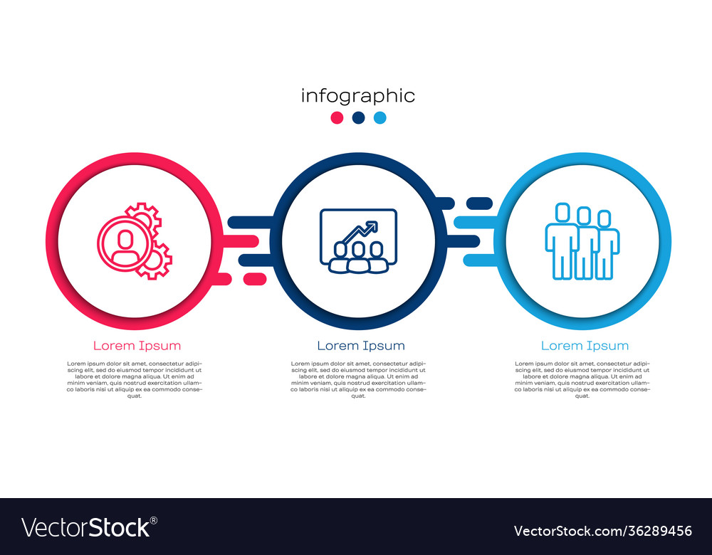Set line head hunting project team base and users vector image Set line head hunting project team base and users
