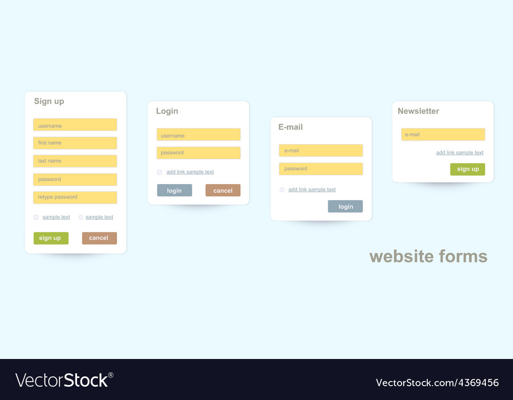 Website forms
